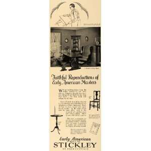  1928 Ad Leopold Stickley Early American Furniture Model 