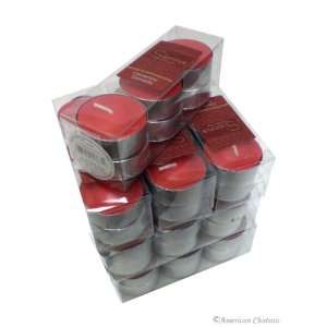  Wholesale Lot 60 Red Cinnamon Tealight Premium Candles 