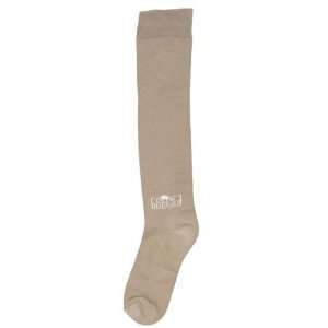 BRAND NAME Cotton Natural Plain Socks   Beige   Adult  