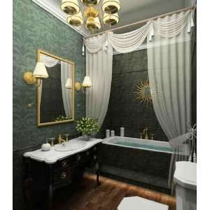  Classical Design Interior of Bathroom. 3D Render   Peel 