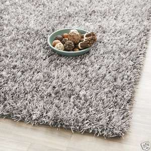 Medley Textured Grey Shag Area Carpet Rug 7 Square  