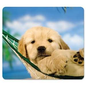   Mouse Pad, Nonskid Base, 7 1/2 x 9, Puppy in Hammock: Electronics