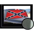 ZanySigns DIXIE REBEL FLAG 22 x 65  Rear Window Graphic  confederate 