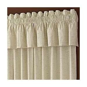 JC Penney Thermal Pole Top Valance Ivory Beige:  Home 