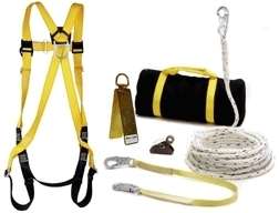 Roofers Fall Protection Kit in Duffel Bag  