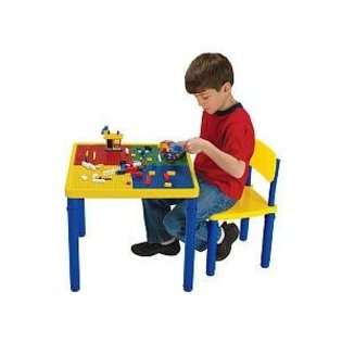   Only Block Builders Construction Table Set w/ 1 Chair 