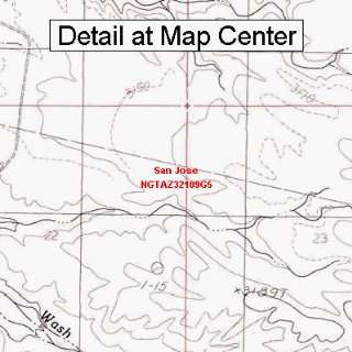  USGS Topographic Quadrangle Map   San Jose, Arizona 