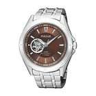 Pulsar Steel Automatic Bracelet Brown Dial Mens Watch #PS2003