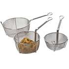   Dia. x 3.75 in. D Stainless Steel Fryer Basket with Hook   Pack of 6