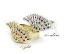 2pcs Elegant Silver/gold Color Angel Wing Fashion Ring