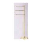 Allied Brass GLT 3 Style 49 Towel Stand with 3 Arms   Satin Nickel 