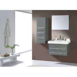  Virtu USA UM 3081 Grey 28 Antonio Single Sink Bathroom 