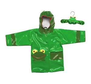 KIDORABLE Frog Rain Coat Size 3 5/6 toddler NEW  