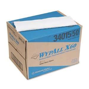  WYPALL X60 Teri Disposable Wipes, 12 1/2 x 16 7/8, 180/Box 