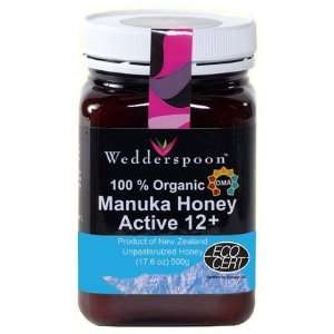   Raw Organic Manuka Honey Active 12+ 17.6 oz (Quantity of 2) Health