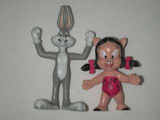 Warner Bros Looney Tunes Figures Bugs Bunny Petunia Pig  