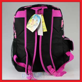 Disney Tinkerbell 16 Large Black Backpack   Girls Bag  