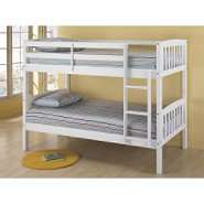 Essential Home Twin Size White Bunk Bed 