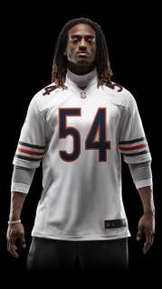 Nike Store. NFL Chicago Bears (Brian Urlacher) Mens Football Away 