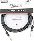 PLANET WAVES 15 AMERICAN STAGE INSTRUMENT CABLE   PW AMSG 15, NEW 