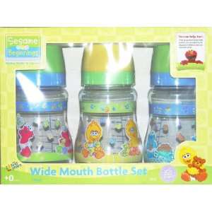  The First Years   Sesame Beginnings Wide Mouth Bottle Set 