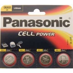  Cr2032 Battery (4 Pack)   Panasonic, Lithium Coin Cell, 3V 