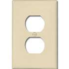 Cooper Wiring Devices Plastic Receptacle 1 Gang Ivory Wall Plate 