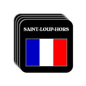  France   SAINT LOUP HORS Set of 4 Mini Mousepad Coasters 