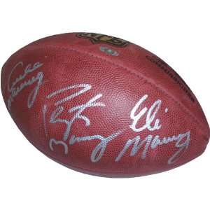  Autographed Peyton Manning Ball   Archie Eli & Triple 