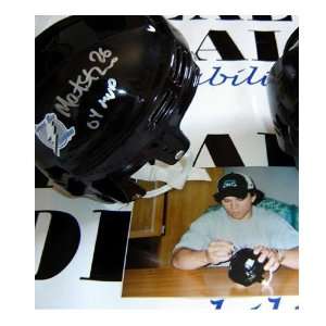 Tampa Bay Lightning Martin St. Louis Autographed Black Mini Helmet w 