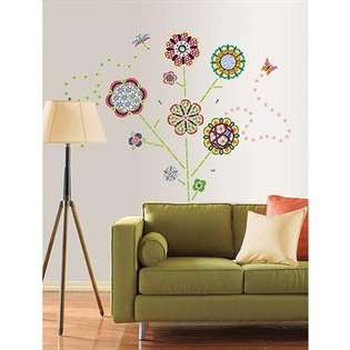 Wall Pops Flower Power Kit Wall Stickers at 