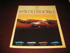 1978 Oldsmobile Brochure Cutlass Supreme Salon Omega +  