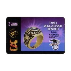   Card: 3u Topps Stadium Club: 1991 All Star Game Toronto   Silver Ring