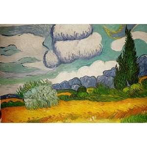  Shellintime ,Wheat Field with Cypresses, by Van Gogh 