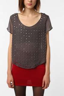 UrbanOutfitters  Sparkle & Fade Circle Stud Blouse