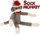 Sock Monkey Red Heel Doll 20 Stuffed Plush Tall Original Vintage 