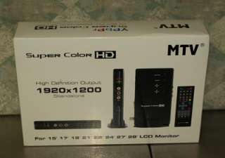 MTV Super Color HD 1920x1200 TV Box for Monitors NICE  