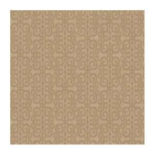   Wallcoverings PX8916 Color Expressions Scroll Wallpaper, Coffee/Cream