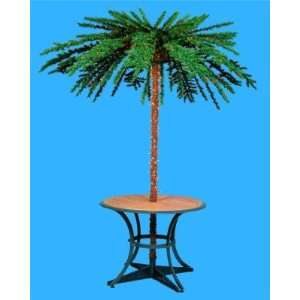  Lighted Palm Trees   7.5  Umbrella Palm   Clear Trunk and 