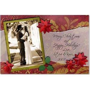  Scrapbook Holiday Photo Cards   Classic Poinsettia Health 