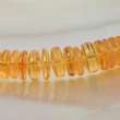 73 Mexican FIRE OPAL Smooth Rondelle Gem BEADS 12 ct  