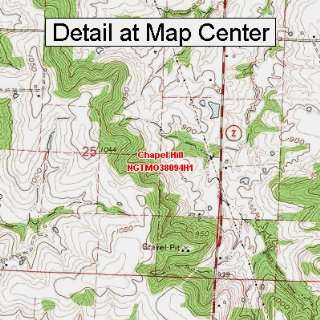  USGS Topographic Quadrangle Map   Chapel Hill, Missouri 