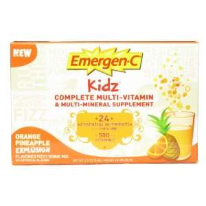 Emergen C Kidz, Flavored Drink Mix, Orange Pineapple Explosion, 30 