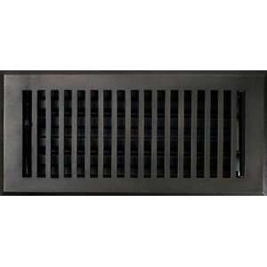   Vent Floor Register With Louvers   3 x 10   Bronze Patina Home
