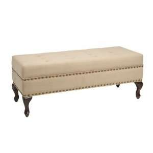   Office Star VCT20 C27 Victoria Tufted Bedroom Bench