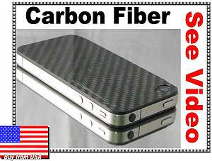 Carbon Fiber Shield for iPhone 4s AT&T Verizon iPhone4 back plate 