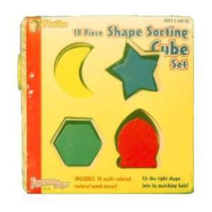  Lil FunTime 18 Piece Shape Sorting Cube Set: Toys & Games