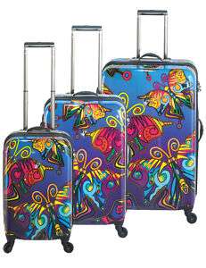 Heys NOVUS Butterfly Flurry 3 PC Spinner Luggage Set  