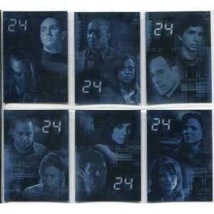   24 Season 4 Trading Cards Complete 6 Card Foil Chase Set Toys & Games