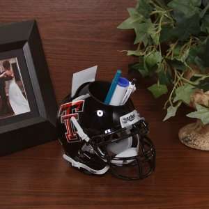   Tech Red Raiders Mini Football Helmet Desk Caddy: Sports & Outdoors